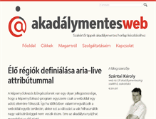 Tablet Screenshot of akadalymentesweb.hu